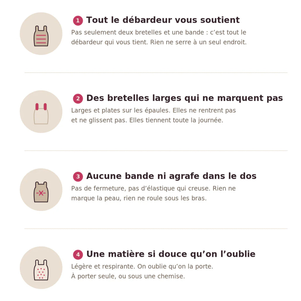 Débardeur gainant confort Fuvela avec soutien-gorge intégré