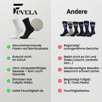 Halbhohe Fuvela™ Socken aus Premium-Bambusfaser