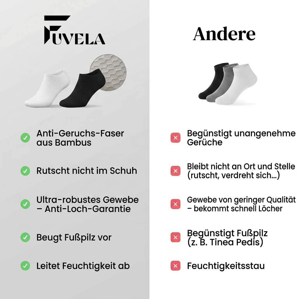 Kurze Fuvela™ Socken aus Premium-Bambusfaser